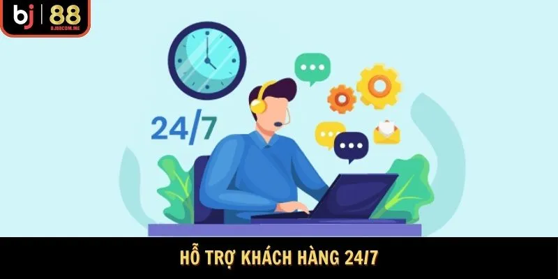 Hỗ trợ khách hàng 24/7